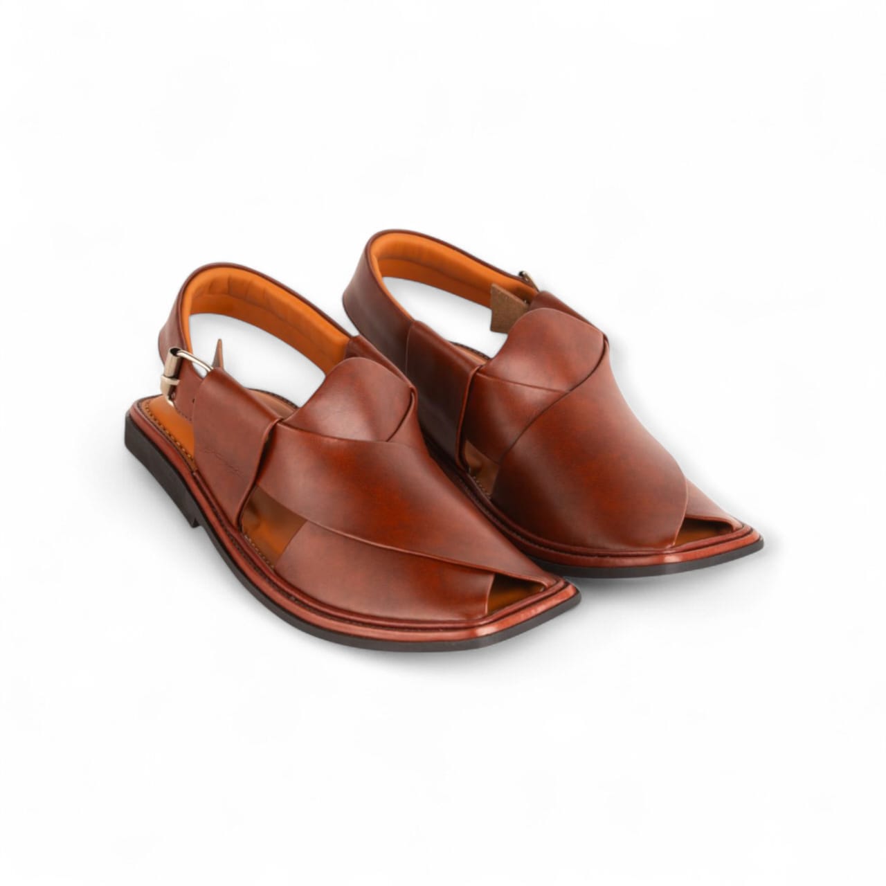 Mustard Round Shape Peshawar Zalmi Chappal – 09293